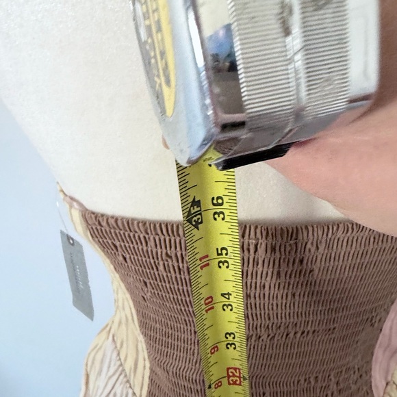 NWT $188 Anthropologie Maeve Strapless Drop-Waist A-Line Midi Dress XSP - Picture 9 of 12